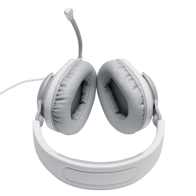 JBL Quantum 100 - White - Wired over-ear gaming headset with flip-up mic - Detailshot 5 image number null